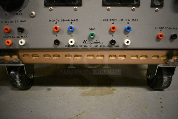 Hampden Model BPS-103 Metal AC DC Power Supply on Casters. 19x14x14. (south basement 012) - Image 8 of 9