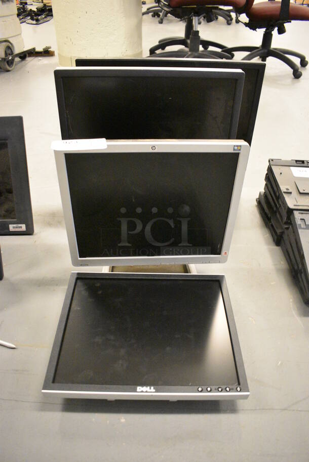 4 Various Computer Monitors. 4 Times Your Bid! (south basement 019)