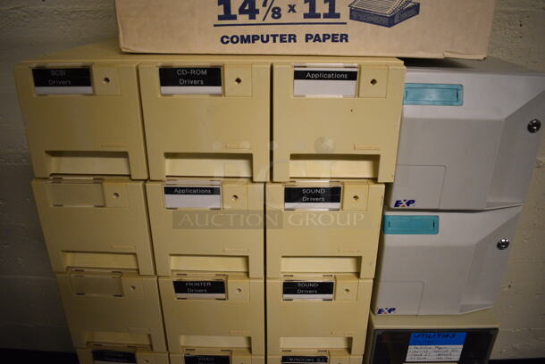 ALL ONE MONEY! Lot of Empty Poly Boxes! includes 15x13.5x5. (south basement 012) - Image 3 of 5