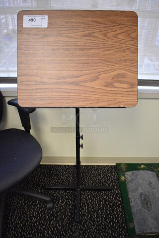 Wood Pattern Stand. 20x21x49. (room 220)