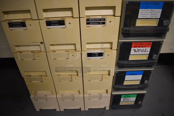 ALL ONE MONEY! Lot of Empty Poly Boxes! includes 15x13.5x5. (south basement 012) - Image 4 of 5