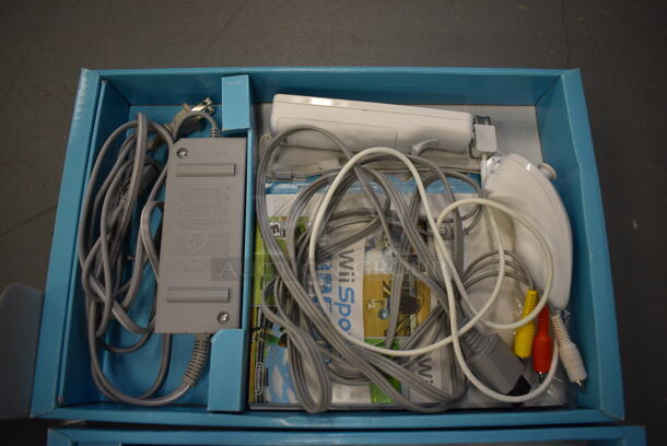 ALL ONE MONEY! Lot of Nintendo Wii w/ Controller and Joystick Controller. 8.5x2x6.5. (south basement 019) - Image 3 of 3