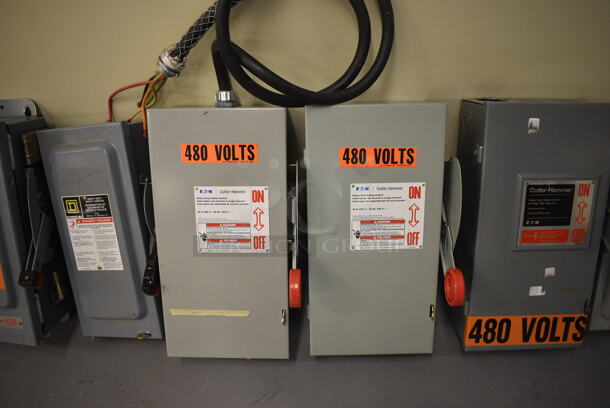 12 Various Gray Metal Electric Boxes. Includes 9x8x16. 12 Times Your Bid! (south basement 019) - Image 3 of 5