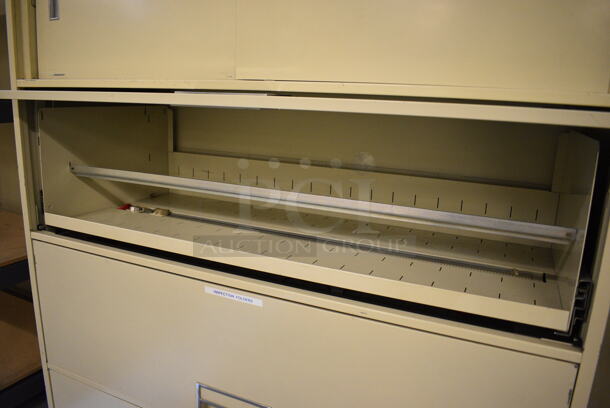 Tan Metal Filing Cabinet. 42x18x52. (south basement 019) - Image 4 of 4