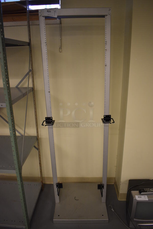 Metal Rack. 21x21x74.5. (south basement 019)