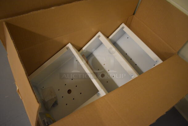 ALL ONE MONEY! Lot of 27 White Metal Boxes! 11.5x11.5x4. (south basement 019) - Image 2 of 4