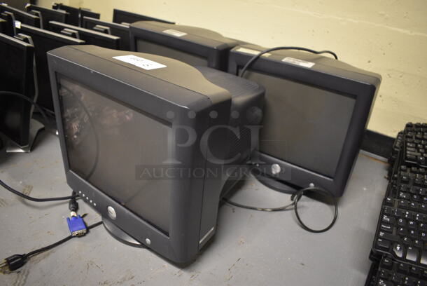 3 Dell 16" Monitors. 3 Times Your Bid! (south basement 012) - Image 2 of 4