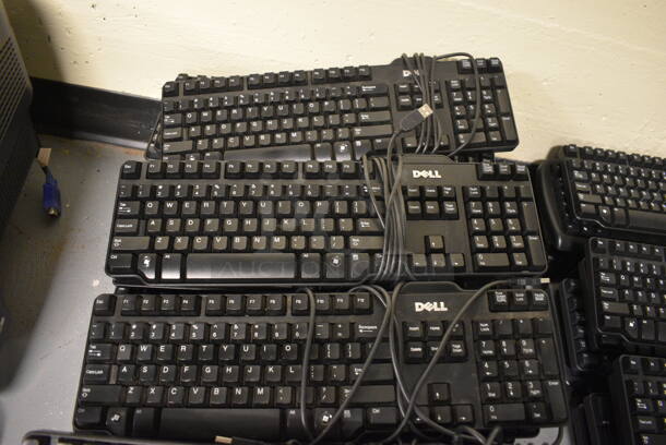 ALL ONE MONEY! Lot of 37 Various Computer Keyboards! Includes 17.5x5.5x1.5. (south basement 012) - Image 3 of 3