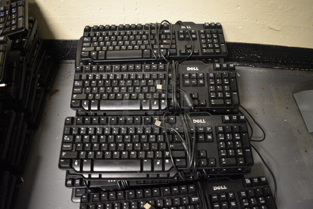 ALL ONE MONEY! Lot of 20 Various Computer Keyboards! Includes 17.5x5.5x1.5. (south basement 012) - Image 2 of 5