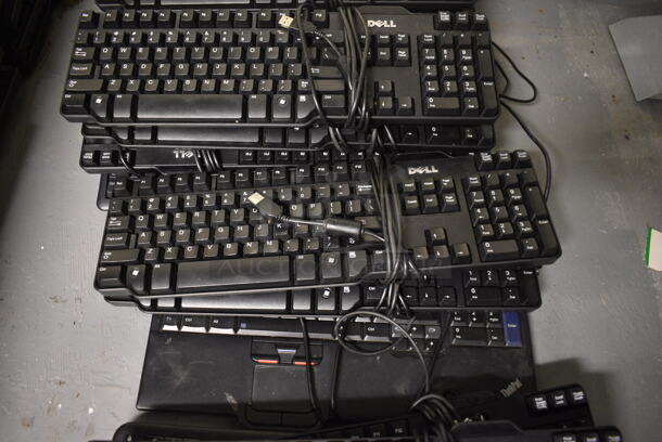 ALL ONE MONEY! Lot of 20 Various Computer Keyboards! Includes 17.5x5.5x1.5. (south basement 012) - Image 3 of 5