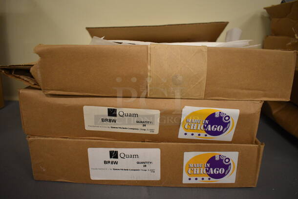 ALL ONE MONEY! Lot of 3 Boxes of Quam White Round Speaker Covers. 13x13. (south basement 019) - Image 3 of 4