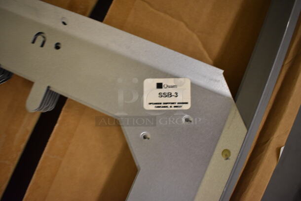 ALL ONE MONEY! Lot of 4 Boxes of Quam SSB-3 Metal Mount Pieces! 24x14x1. (south basement 019) - Image 5 of 7