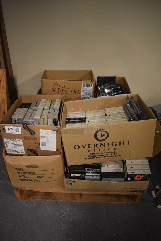 ALL ONE MONEY! PALLET LOT of Hard Drives! (south basement 012)