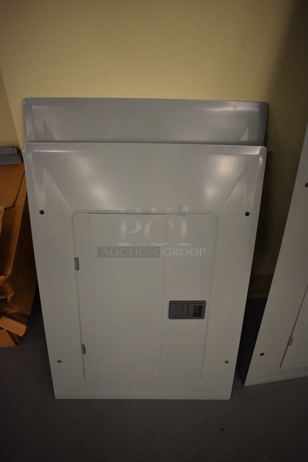 ALL ONE MONEY! Lot of 3 Various Gray Metal Box Cover Panels! Includes 15.5x40. (south basement 019) - Image 2 of 4