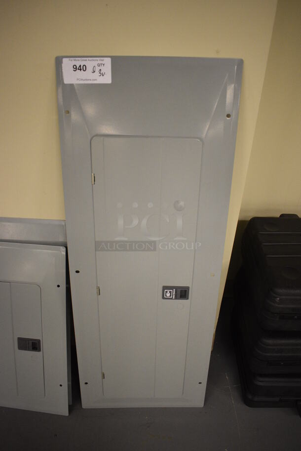 ALL ONE MONEY! Lot of 3 Various Gray Metal Box Cover Panels! Includes 15.5x40. (south basement 019) - Image 3 of 4