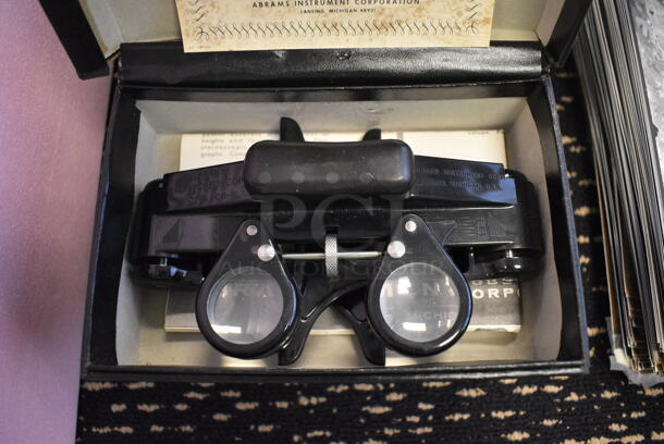 8 AIC Model CB-1 Two or Four Power Stereoscopes in Hard Case. 8x5.5x4.5. 8 Times Your Bid! (room 220)