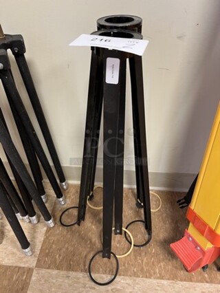 2 Metal Tripods. 25.5". 2 Times Your Bid! (room 122)