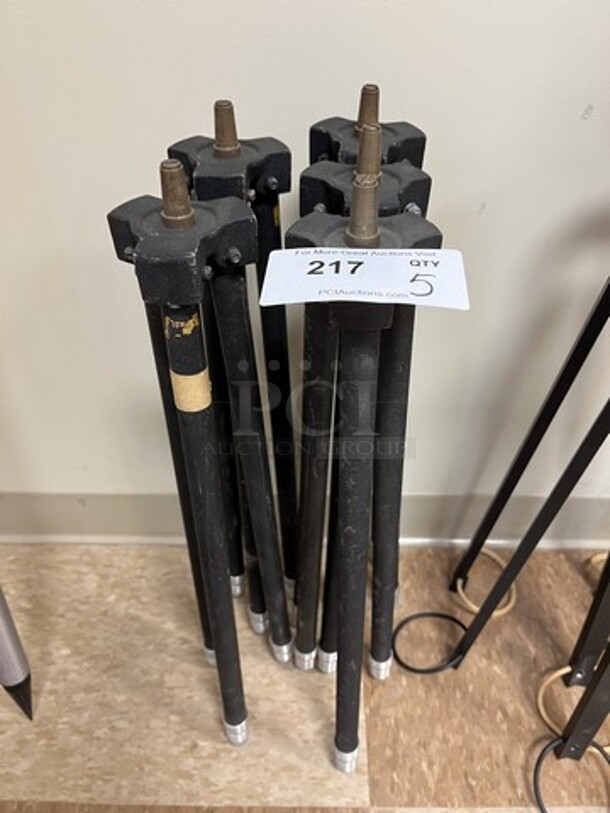 5 Metal Tripods. 24