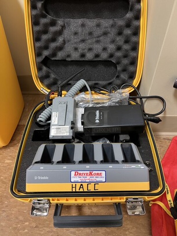 Trimble Charger in Hard Case. 14x14x7. (room 122)