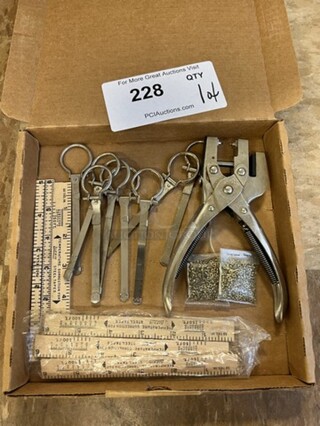 ALL ONE MONEY! Lot of Various Items Including Measuring Sticks! (room 122)