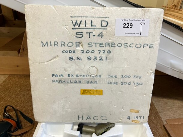 Wild ST-4 Mirror Stereoscope. 16x16x6. (room 122) - Image 8 of 8