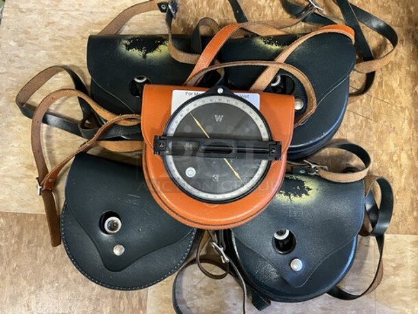 5 Compasses w/ 4 Bags. 7x7x2. 5 Times Your Bid! (room 122)