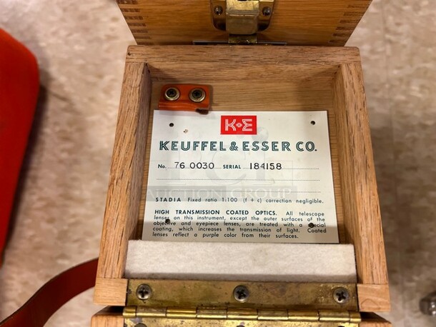 2 Keuffel and Esser 76 0030 Table Surveying Alidade. 5x5.5x13. 2 Times Your Bid! (room 122) - Image 5 of 7