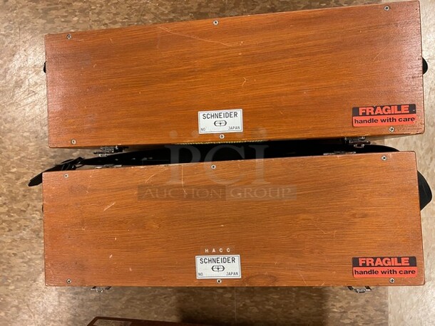 2 Schneider Level in Wooden Case. 20.5x7x10. 2 Times Your Bid! (room 122) - Image 7 of 8