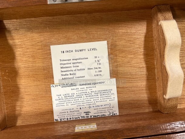 3 Dietzgen Level in Wooden Case. 20x7x10.5. 3 Times Your Bid! (room 122) - Image 6 of 10