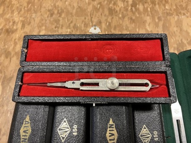9 Various Surveying Tools in Hard Case. 8". 9 Times Your Bid! (room 122) - Image 2 of 5