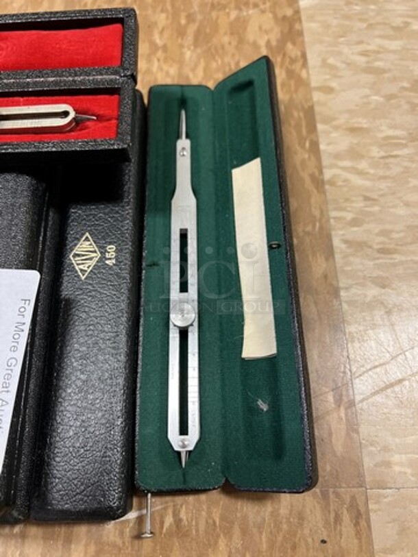 9 Various Surveying Tools in Hard Case. 8". 9 Times Your Bid! (room 122) - Image 3 of 5