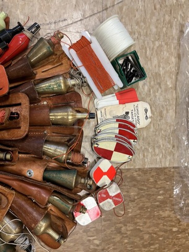 ALL ONE MONEY! Lot of 23 Metal Pieces in Sheaths! Includes 6". (room 122) - Image 2 of 5
