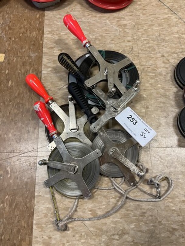 5 Measuring Wheels. Includes 6.5x2x11. 5 Times Your Bid! (room 122)