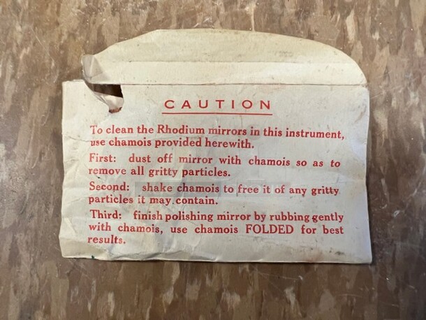 Black Metal Eye Instrument in Wooden Case. 19x5.5. (room 122) - Image 6 of 7