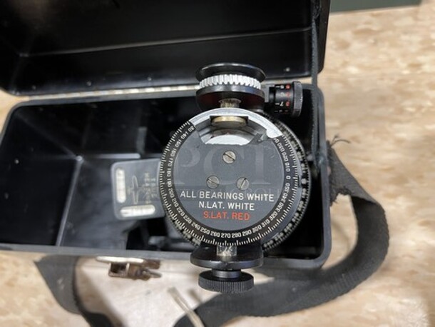 MK II Astro Compass in Hard Case. 9.5x4.5x6. (room 122) - Image 4 of 7