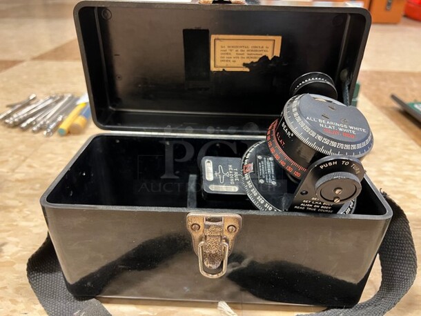 MK II Astro Compass in Hard Case. 9.5x4.5x6. (room 122) - Image 5 of 7