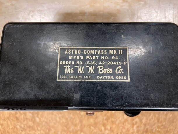 MK II Astro Compass in Hard Case. 9.5x4.5x6. (room 122) - Image 7 of 7