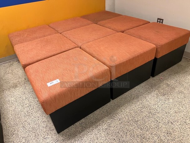 9 Orange Seats. 25x25x20. 9 Times Your Bid! (across elevators) - Image 3 of 3