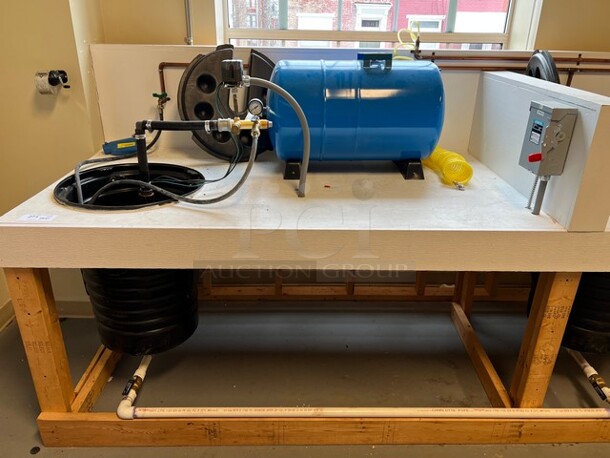ALL ONE MONEY! Lot of 34' Well System Work Station Including 3 Wells and HydroPro Water Systems Tank. BUYER MUST REMOVE: Winning Bidder Will Have To Contact HACC To Make an Appointment To Remove This Item Between May 6th and May 13th. 408x42x48. (room 128) - Image 2 of 12
