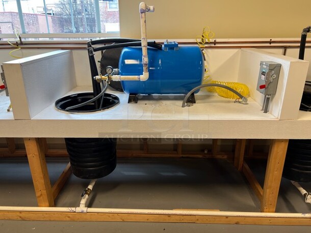 ALL ONE MONEY! Lot of 34' Well System Work Station Including 3 Wells and HydroPro Water Systems Tank. BUYER MUST REMOVE: Winning Bidder Will Have To Contact HACC To Make an Appointment To Remove This Item Between May 6th and May 13th. 408x42x48. (room 128) - Image 7 of 12
