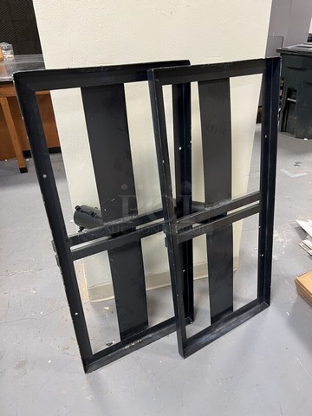 ALL ONE MONEY! Lot of 2 Black Metal Pieces! 48x23x12. (room 128) - Image 2 of 3