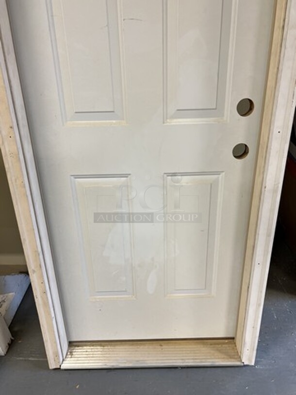 2 Wooden Items; Door and Sign. 23x32x62, 33.5x6x82.5. 2 Times Your Bid! (room 128) - Image 5 of 5