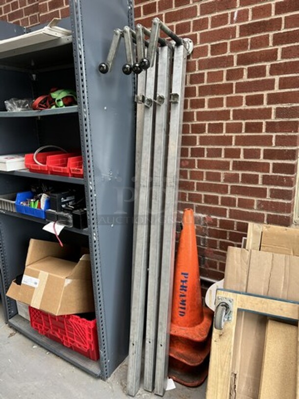 Genie Model PLC-30DC Metal Personnel Lift. 300 Pound Capacity. Unit Needs a New Chain. 28x48x91. (loading dock) - Image 12 of 12