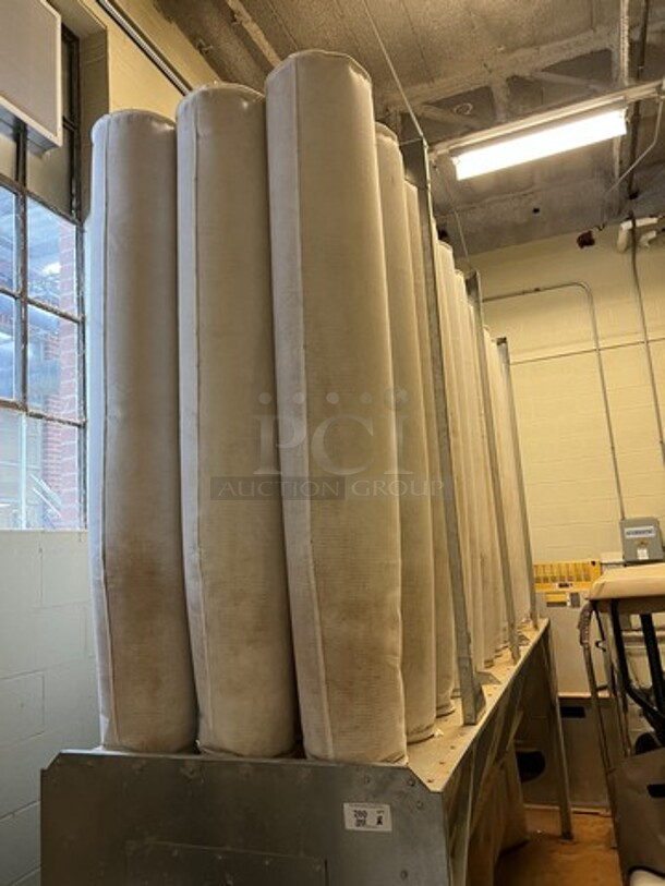 Sternvent Metal Industrial Floor Style Wood Shop Ventilation Dust Collector w/ Cincinnati Fan Model RBE-17 Air Handler. 460 Volts, 3 Phase. BUYER MUST REMOVE: Winning Bidder Will Have To Contact HACC To Make an Appointment To Remove This Item Between May 6th and May 13th. 41x136x112, 80x64x96. (room 128a) - Image 2 of 12