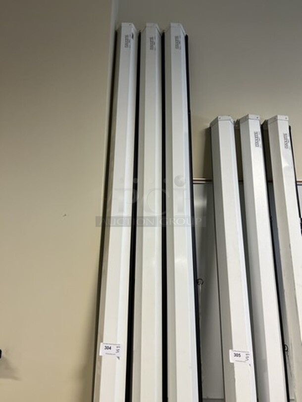 3 Da Lite Pull Down Projector Screens. 124", 3 Times Your Bid! (room 130) - Image 1 of 3