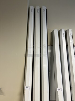3 Da Lite Pull Down Projector Screens. 124", 3 Times Your Bid! (room 130)