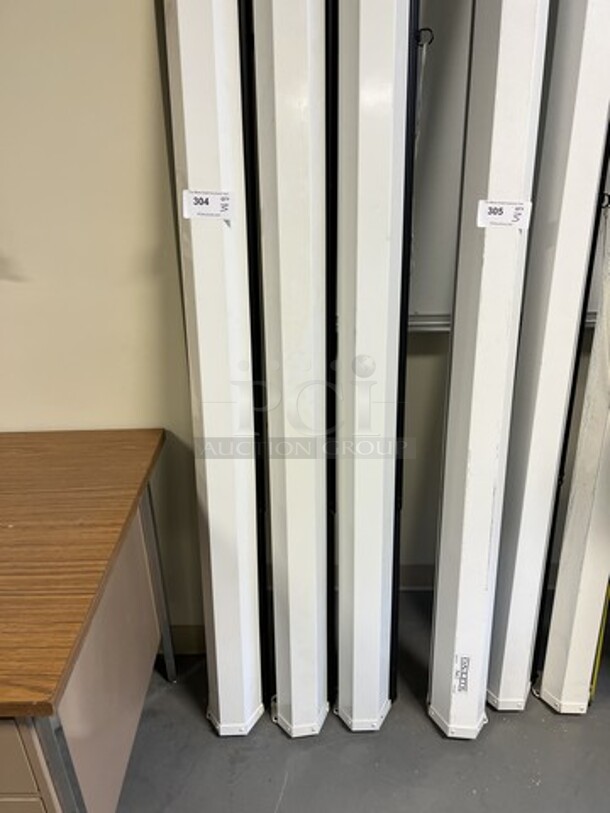 3 Da Lite Pull Down Projector Screens. 124", 3 Times Your Bid! (room 130) - Image 2 of 3