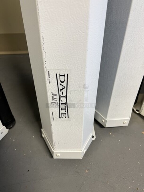 3 Da Lite Pull Down Projector Screens. 100", 3 Times Your Bid! (room 130) - Image 3 of 4