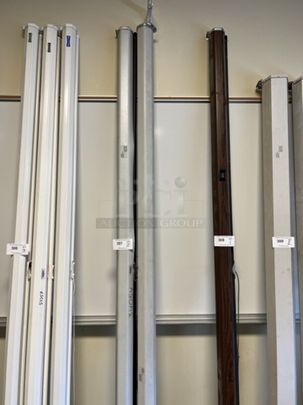 2 Draper Pull Down Projector Screens. 99", 2 Times Your Bid! (room 130) - Image 1 of 4