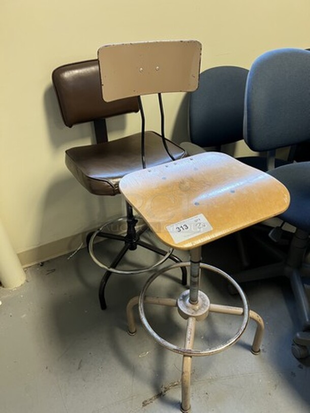 2 Various Chairs. 17x17x43, 17x17x38. 2 Times Your Bid! (room 130) - Image 2 of 3